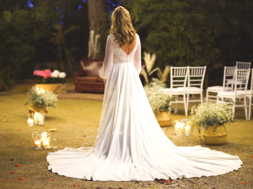 Novia boho chic romántica